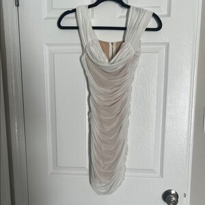 Elegant White Off Shoulder Dress